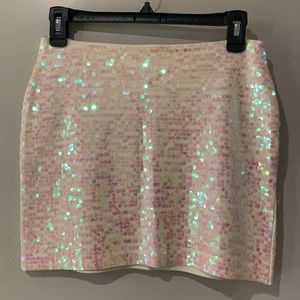 Topshop Sequin Miniskirt